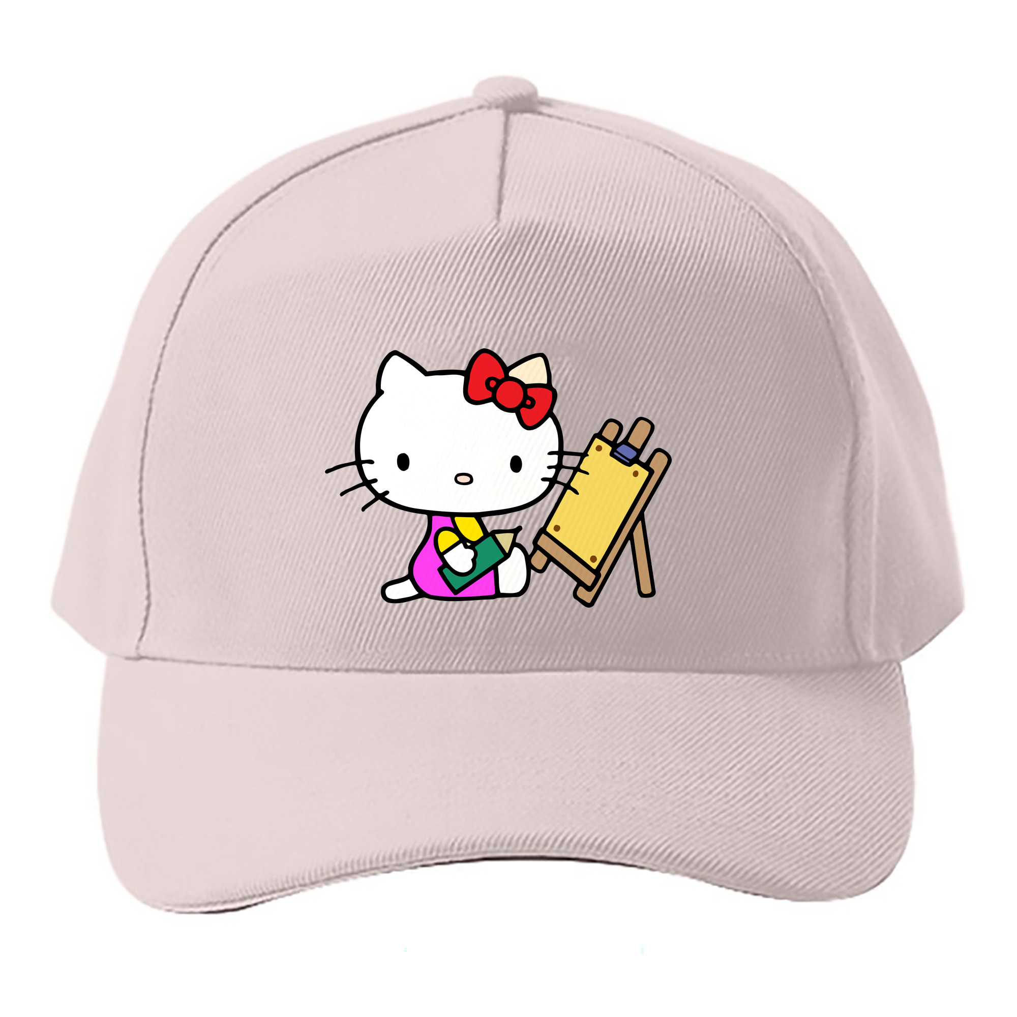 （画像用） Hello Kitty ハローキティ ベースボールキャップ 綿100％ 男女兼用 帽子 スポーツ